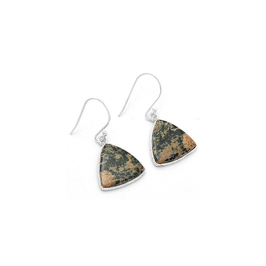 Natural Russian Honey Dendrite Opal Earrings E-1001 SDE63469