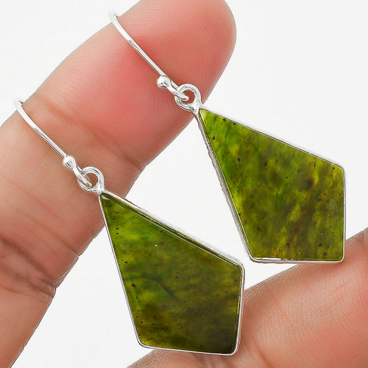 Natural Chrome Chalcedony Earrings E-1001 SDE63507