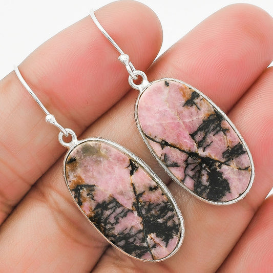 Natural Rhodonite Earrings E-1001 SDE63569