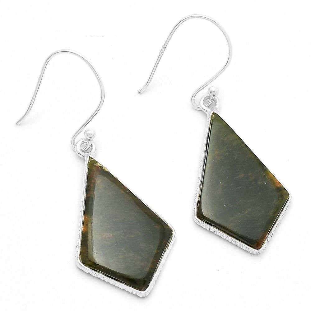 Natural Chrome Chalcedony Earrings E-1001 SDE63609