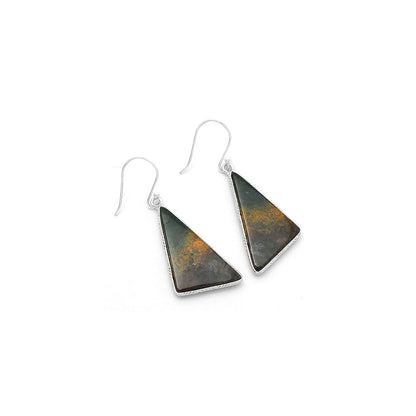 Natural Texas Moss Agate Earrings E-1001 SDE63628