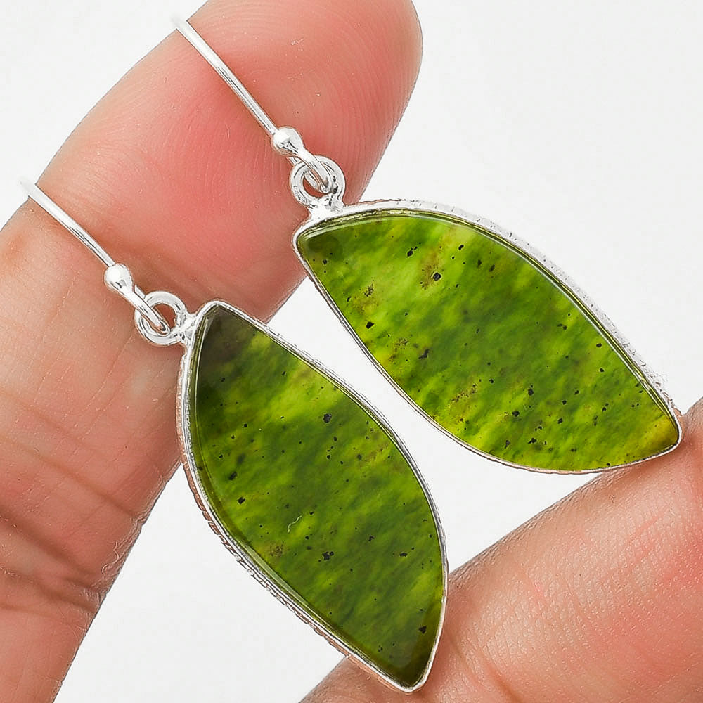 Natural Chrome Chalcedony Earrings E-1001 SDE63640