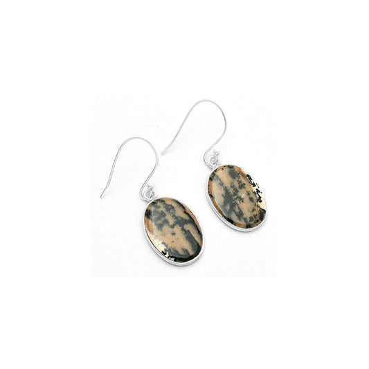 Natural Russian Honey Dendrite Opal Earrings E-1001 SDE63706