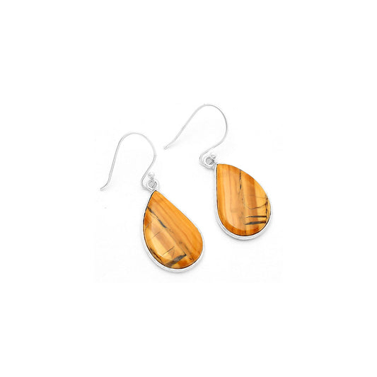 Natural Cold Mountain Thunder Egg Earrings E-1001 SDE63749