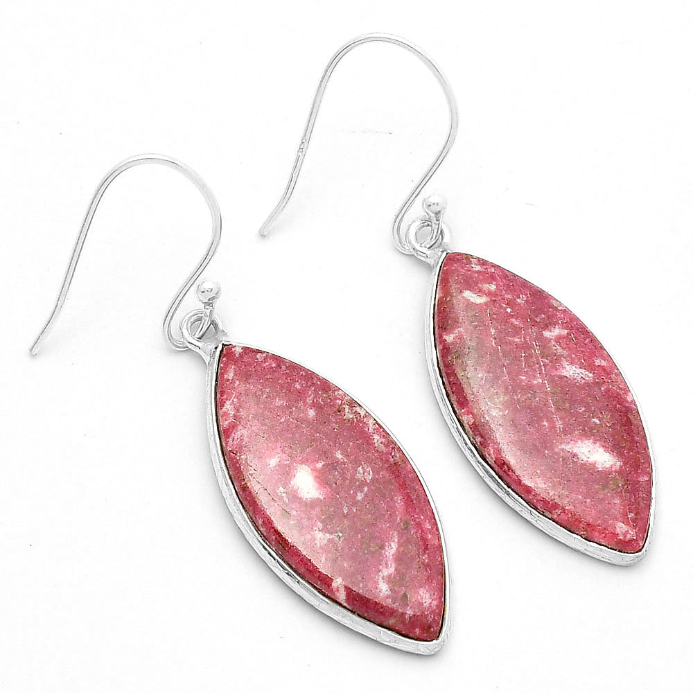 Natural Pink Thulite - Norway Earrings E-1001 SDE63796