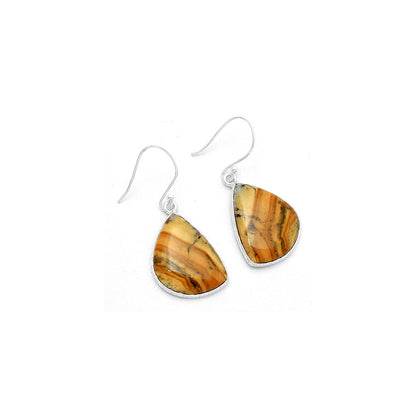 Natural Cold Mountain Thunder Egg Earrings E-1001 SDE63849