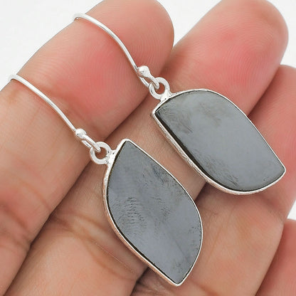 Natural Gunmetal Earrings E-1001 SDE63859