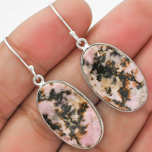 Natural Rhodonite Earrings E-1001 SDE63887