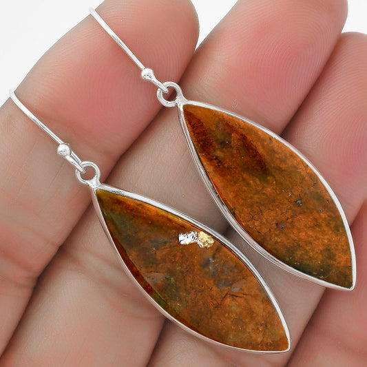 Natural Chrome Chalcedony Earrings E-1001 SDE64320