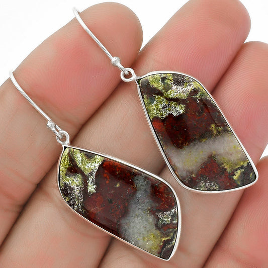 Dragon Blood Stone - South Africa Earrings E-1001 SDE64599