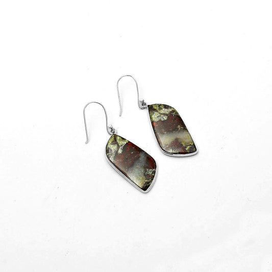 Dragon Blood Stone - South Africa Earrings E-1001 SDE64599