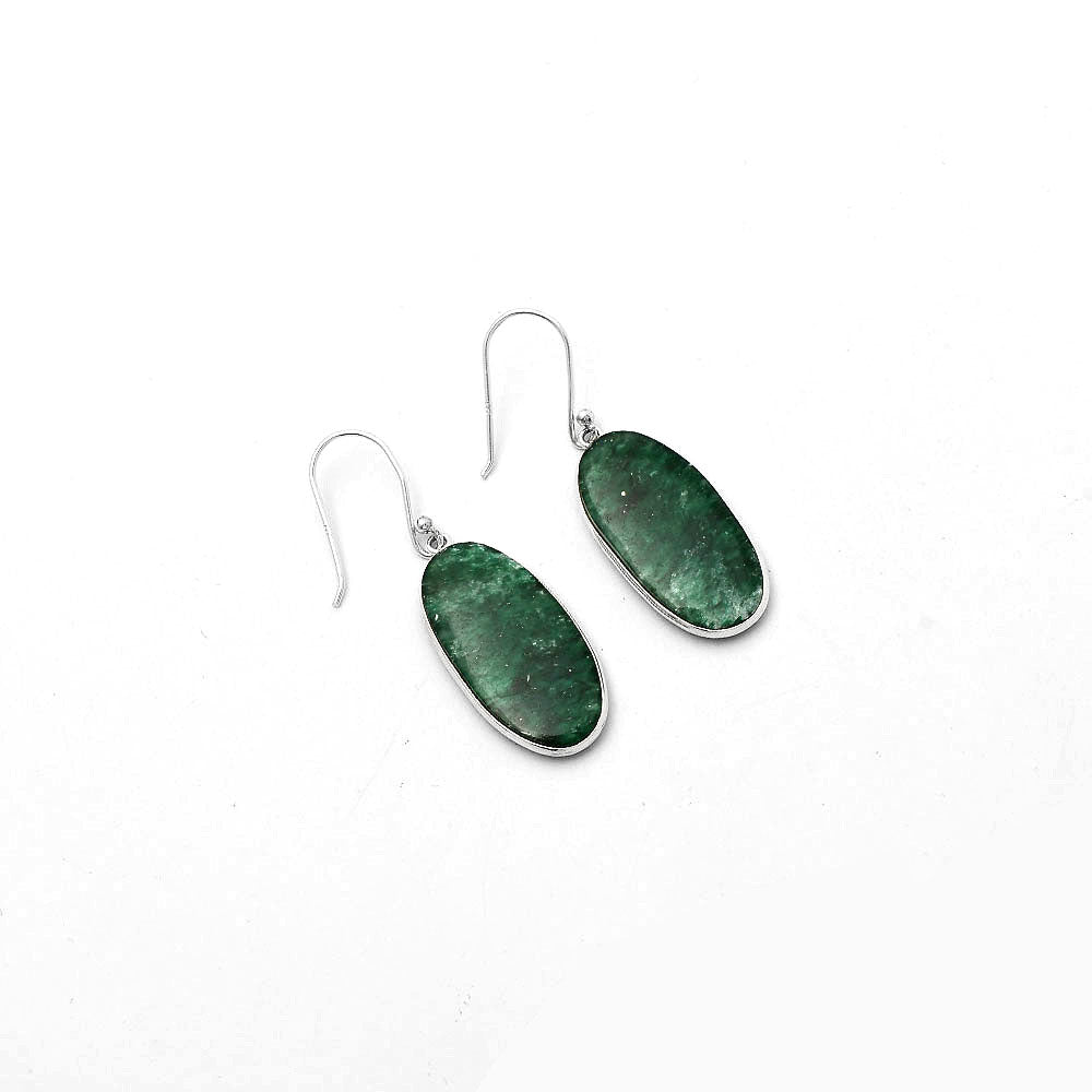 Natural Green Aventurine Earrings E-1001 SDE64702