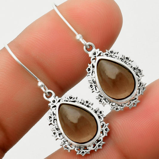 Artisan - Smoky Quartz Cab - Brazil Earrings E-1027 SDE65550