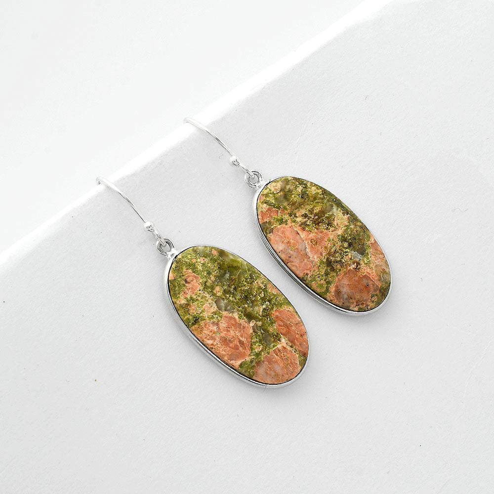 Natural Unakite Earrings E-1001 SDE66028