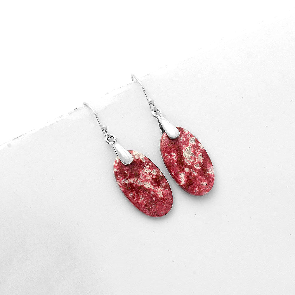 Natural Pink Thulite - Norway Earrings E-1214 SDE66428