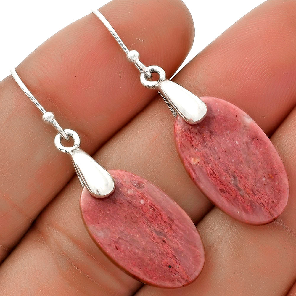 Natural Pink Tulip Quartz Earrings E-1214 SDE66439
