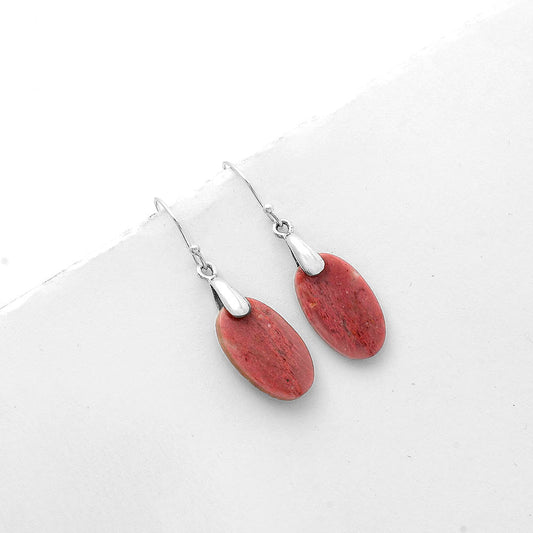 Natural Pink Tulip Quartz Earrings E-1214 SDE66439