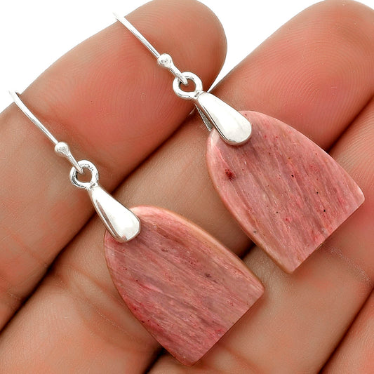 Natural Pink Tulip Quartz Earrings E-1214 SDE66440