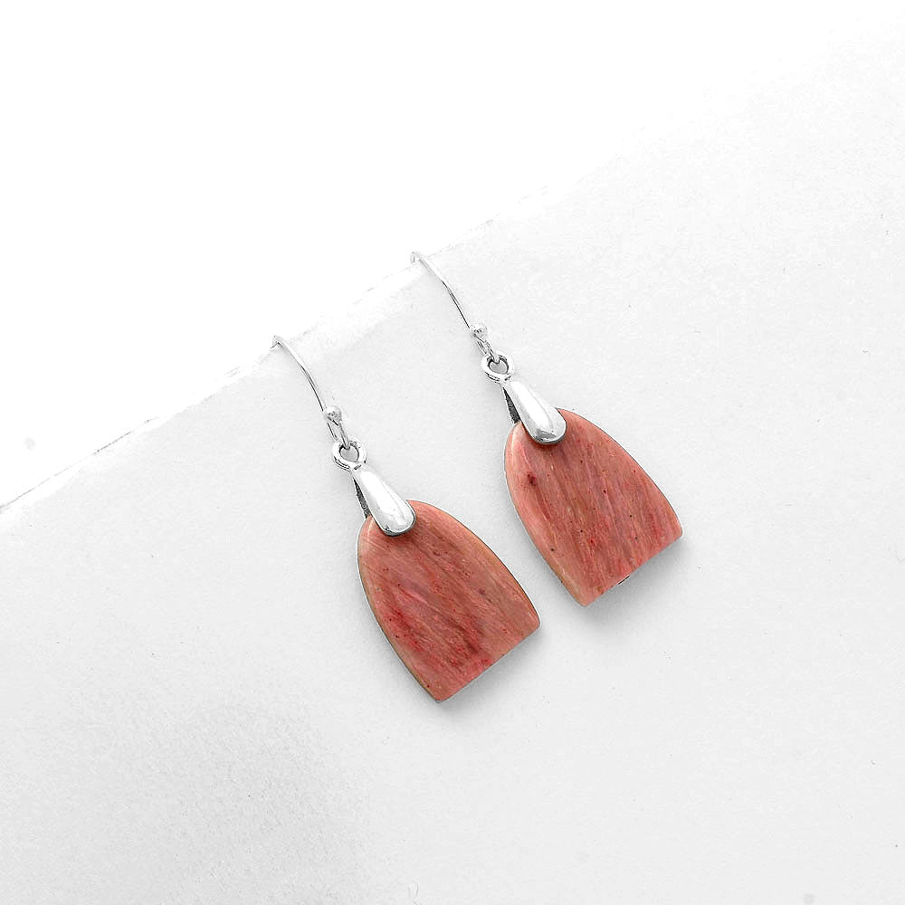 Natural Pink Tulip Quartz Earrings E-1214 SDE66440