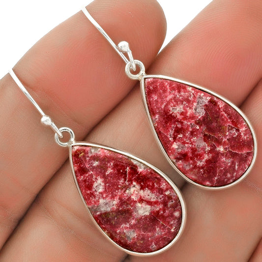 Natural Pink Thulite - Norway Earrings E-1001 SDE66556
