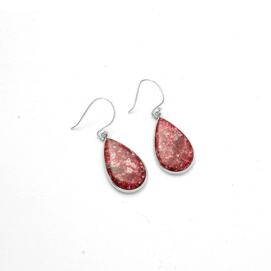 Natural Pink Thulite - Norway Earrings E-1001 SDE66556
