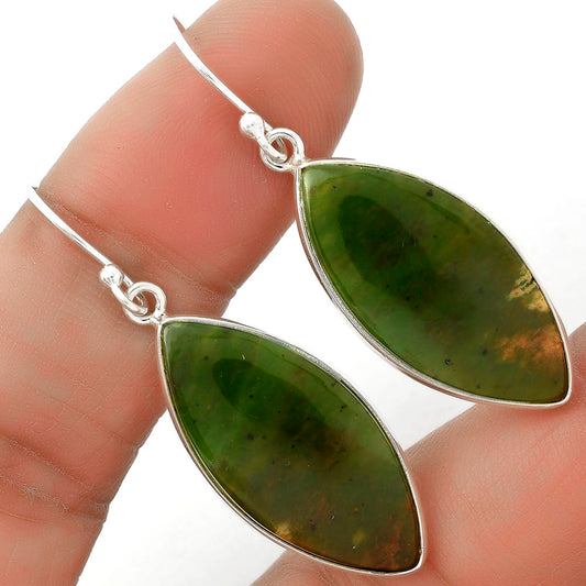 Natural Chrome Chalcedony Earrings E-1001 SDE66560