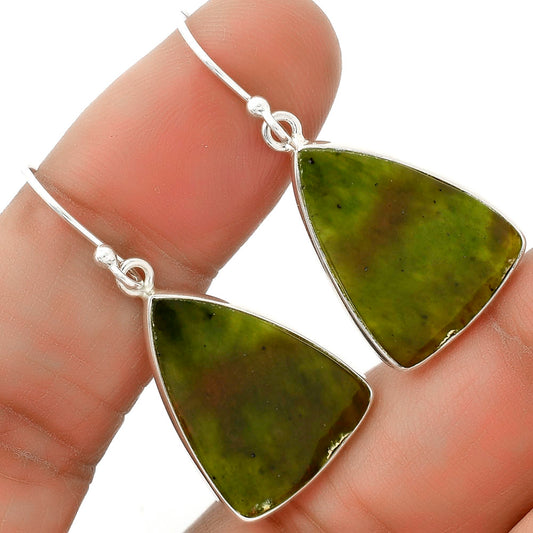 Natural Chrome Chalcedony Earrings E-1001 SDE66563