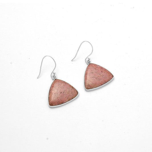 Natural Pink Tulip Quartz Earrings E-1001 SDE66577