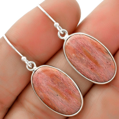 Natural Pink Tulip Quartz Earrings E-1001 SDE66628