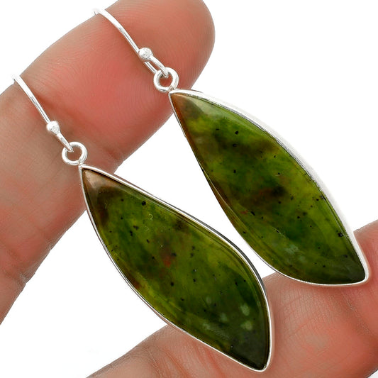 Natural Chrome Chalcedony Earrings E-1001 SDE66629