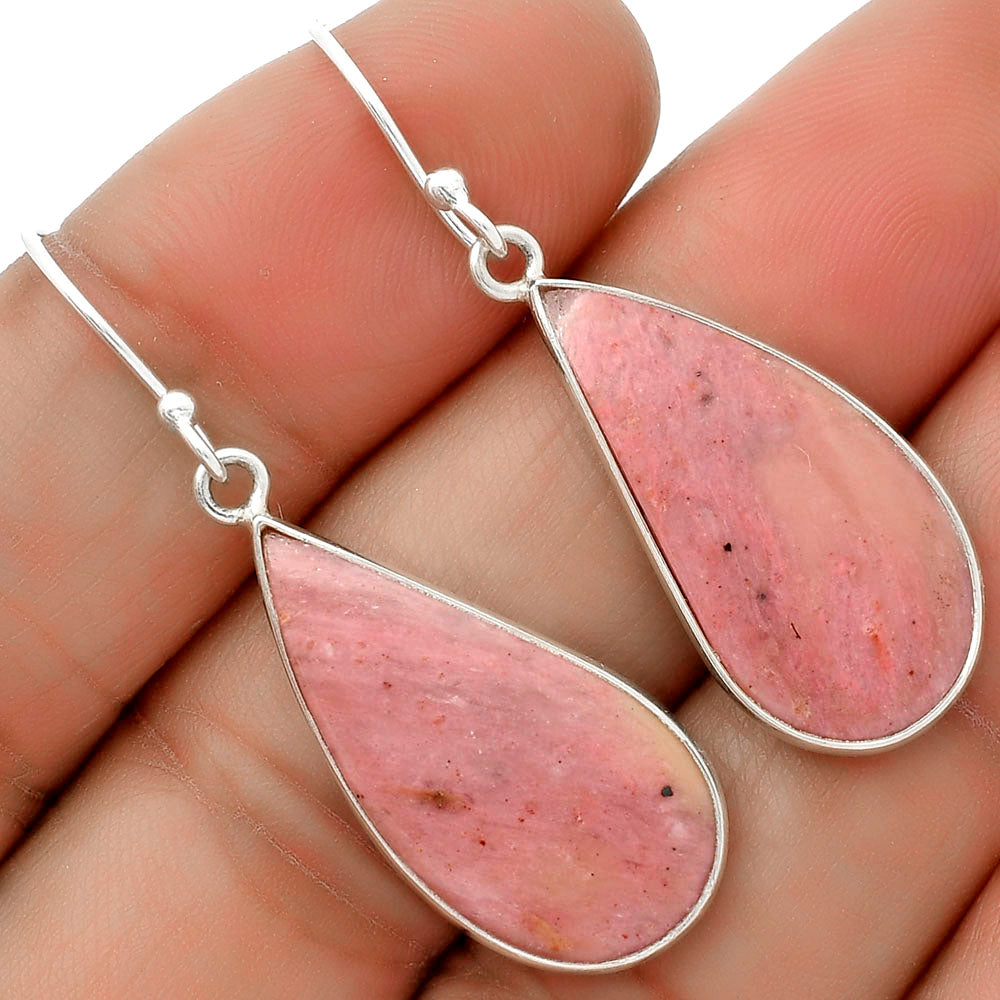 Natural Pink Tulip Quartz Earrings E-1001 SDE66693