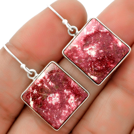 Natural Pink Thulite - Norway Earrings E-1001 SDE66704