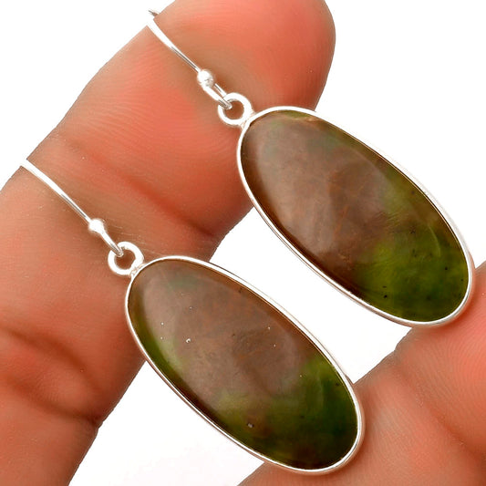 Natural Chrome Chalcedony Earrings E-1001 SDE66776