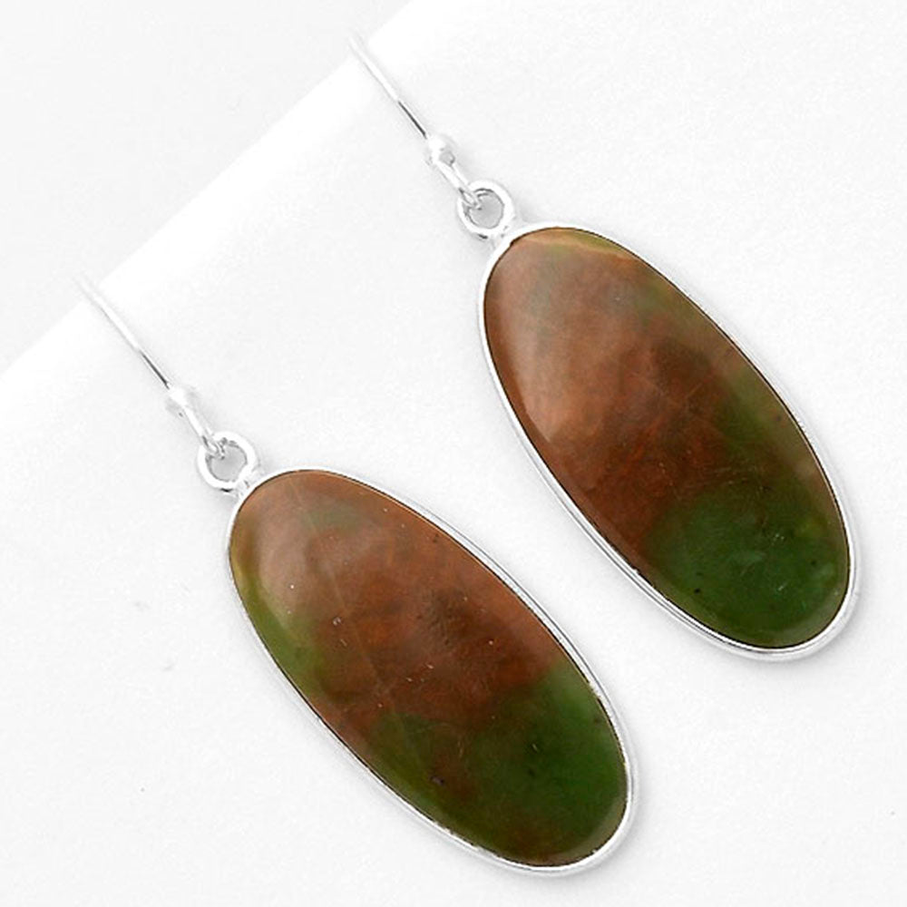 Natural Chrome Chalcedony Earrings E-1001 SDE66776