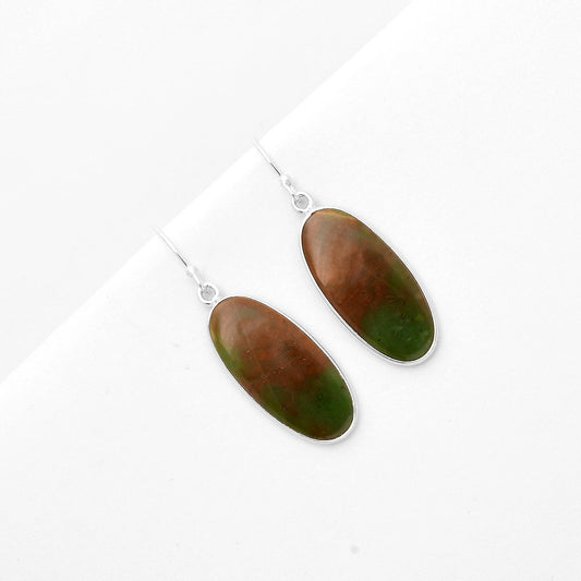Natural Chrome Chalcedony Earrings E-1001 SDE66776