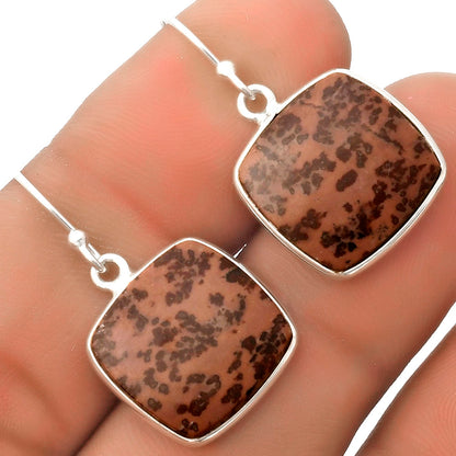 Natural Coffee Bean Jasper Earrings E-1001 SDE66778
