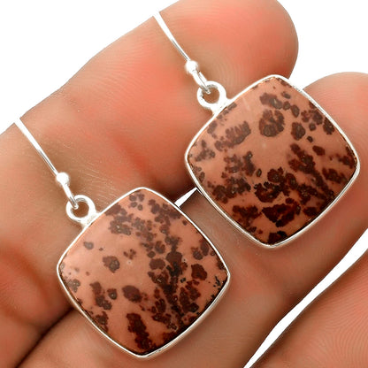 Natural Coffee Bean Jasper Earrings E-1001 SDE66782