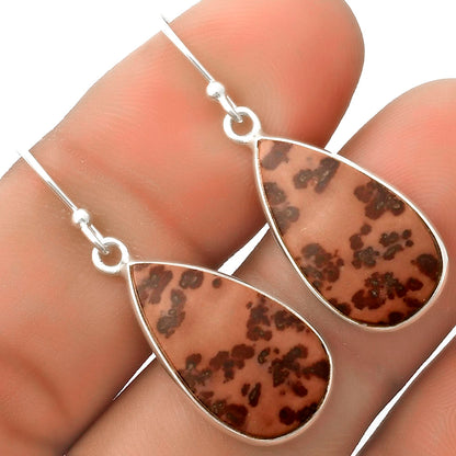 Natural Coffee Bean Jasper Earrings E-1001 SDE66788