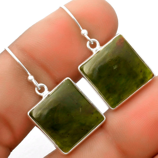 Natural Chrome Chalcedony Earrings E-1001 SDE66798