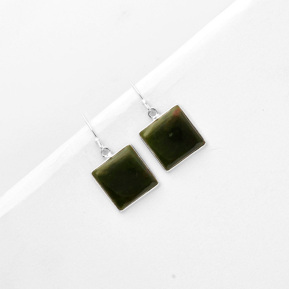 Natural Chrome Chalcedony Earrings E-1001 SDE66798