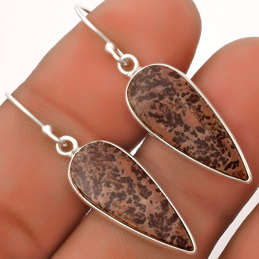 Natural Coffee Bean Jasper Earrings E-1001 SDE66804