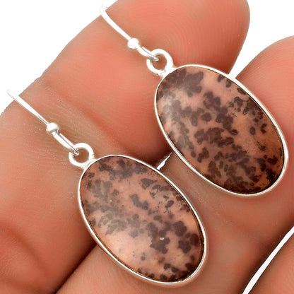 Natural Coffee Bean Jasper Earrings E-1001 SDE66812