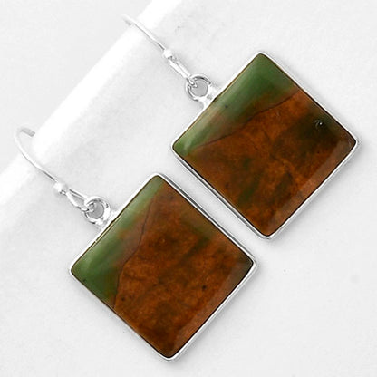 Natural Chrome Chalcedony Earrings E-1001 SDE66861