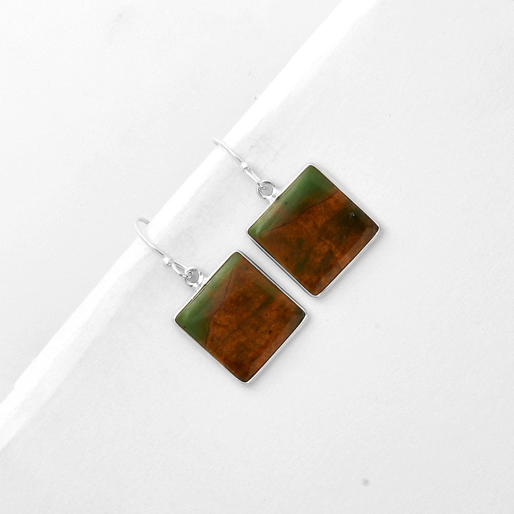 Natural Chrome Chalcedony Earrings E-1001 SDE66861