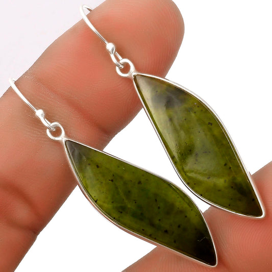 Natural Chrome Chalcedony Earrings E-1001 SDE66863