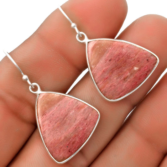 Natural Pink Tulip Quartz Earrings E-1001 SDE66943