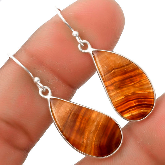 Natural Brown Fluorite Earrings E-1001 SDE66955