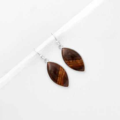 Natural Brown Fluorite Earrings E-1001 SDE66977