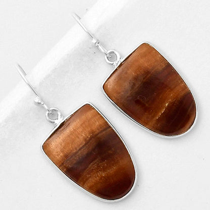 Natural Brown Fluorite Earrings E-1001 SDE66980