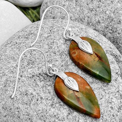 Natural Chrome Chalcedony Earrings E-1137 SDE67191